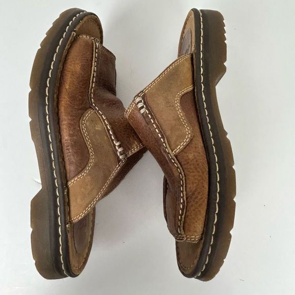 Dr. Martens Doc sandals mens size 9 slides brown leather slip on - Picture 10 of 15